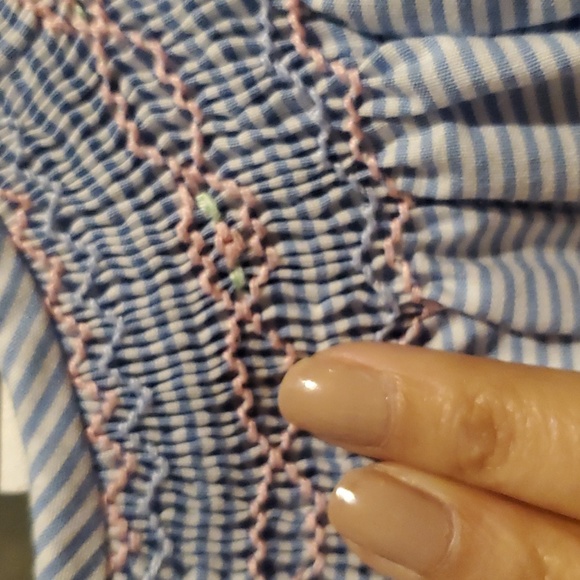 Smocked Giraffe Dress Embroidered - Picture 6 of 12